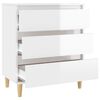 vidaXL Sideboard High Gloss White 60x35x70 cm Engineered Wood