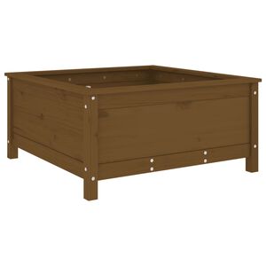 vidaXL Garden Planter Honey Brown 82.5x82.5x39 cm Solid Wood Pine
