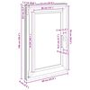 vidaXL Basement Window "RISOR" 60x100 cm Tilt&Turn DIN Left White