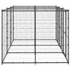 vidaXL Outdoor Dog Kennel Steel 7.26 m&sup2;