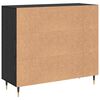 vidaXL Sideboard Black Oak 90 x 34 x 80 cm Engineered Wood