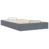 vidaXL Ottoman Bed Frame No Mattress Dark Grey Double Velvet