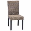 vidaXL Dining Chair 2 pcs Black Wash 45 x 54 x 93 cm