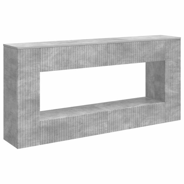 vidaXL Console Table Concrete Grey 155 x 29 x 74 cm Engineered Wood