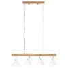 vidaXL Industrial Ceiling Lamp White E27 Mango Wood
