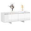 vidaXL TV Cabinet High Gloss White 120x30x40.5 cm Engineered Wood