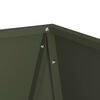 vidaXL Planter 2 pcs Olive Green 50 x 50 x 75 cm Steel