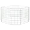 vidaXL Free Range Animal Enclosure 10-Panel 54x80 cm Galvanised Iron