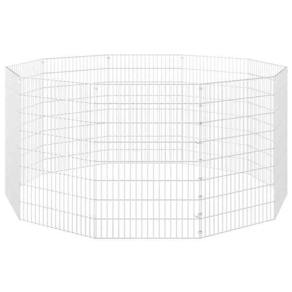 vidaXL Free Range Animal Enclosure 10-Panel 54x80 cm Galvanised Iron