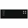 vidaXL Wall-mounted Magnetic Board Black 60x20 cm Tempered Glass