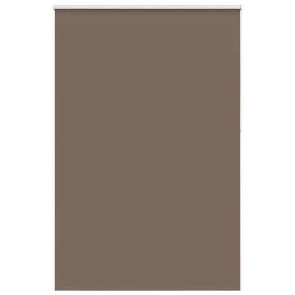vidaXL Roller Blind Blackout Coffee 165x230 cm Fabric Width 161.6 cm Polyester