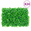  vidaXL Artificial Fern Leaf Fence 24 pcs Green 40x60 cm