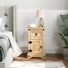 vidaXL Bedside Cabinet Corona 35x32.5x58 cm Solid Wood Pine
