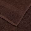 vidaXL Wash Towels "FROGN" 10 pcs Brown 30x30 cm 360 gsm