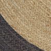 vidaXL Handmade Rug Jute with Dark Grey Border 90 cm