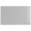 vidaXL Kitchen Backsplash Light Grey 80 x 50 cm Tempered Glass