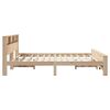 vidaXL Bed Frame with Headboard Brown 180 x 200 cm Engineered Wood
