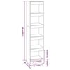 vidaXL Book Cabinet/Room Divider High Gloss White 40x30x166 cm