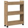 vidaXL Cabinet with Wheel Artisan Oak 60 x 22 x 79 cm
