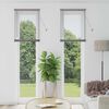 vidaXL Window Blind with Curtains Manual Silver Aluminium
