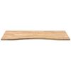 vidaXL Desk Top Untreated 120x60x2.5 cm Solid Wood Oak Rectangular