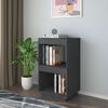 vidaXL Book Cabinet Grey 40x35x71 cm Solid Pinewood