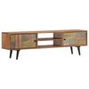 vidaXL TV Cabinet 140x30x40 cm Solid Acacia Wood