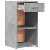 vidaXL Bedside Cabinets 2 pcs Concrete Grey 35x34x65 cm Engineered Wood