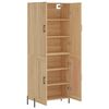vidaXL Highboard Sonoma Oak 69.5x34x180 cm Engineered Wood