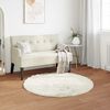 vidaXL Faux Sheepskin Rug Tafalla White &Oslash; 80 cm Polyester