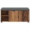 vidaXL Hall Bench Old Wood 100 x 38 x 46 cm Engineered Wood and Fabric