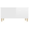 vidaXL Coffee Table High Gloss White 90x44.5x45 cm Engineered Wood