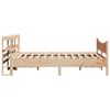 vidaXL Bed Frame with Headboard 120x200 cm Solid Wood Pine