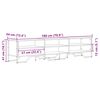 vidaXL TV Cabinet Sonoma Oak 180x34x41 cm Engineered Wood