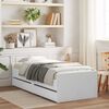 vidaXL Bed Frame with Drawers without Mattress White 90x190 cm Single