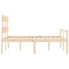 vidaXL Senior Bed without Mattress 140x200 cm Solid Wood