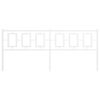 vidaXL Metal Replace Headboard White 200 cm