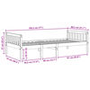 vidaXL Children's Bed without Mattress White 75x190 cm Solid Wood Pine