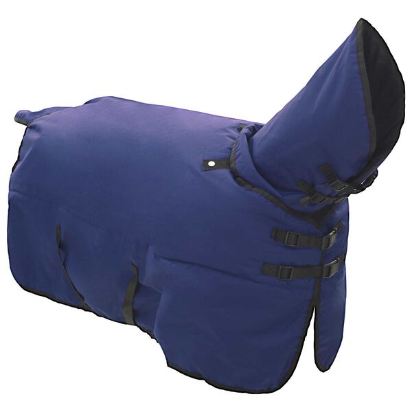 vidaXL Horse Blanket Full Navy Blue 105 cm Polyester
