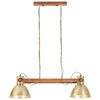 vidaXL Industrial Hanging Lamp 25 W Brass 109 cm E27