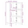 vidaXL Highboard with Door Natural 40 x 33 x 110 cm Solid Mango Wood