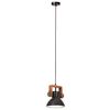 vidaXL Industrial Hanging Lamp 25 W Black Round 19 cm E27