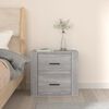 vidaXL Wall-mounted Bedside Cabinet Grey Sonoma 50x36x47 cm