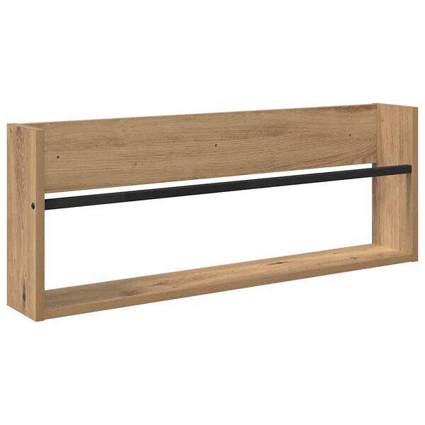 vidaXL Magazine Rack Artisan Oak 80 x 12 x 30 cm Engineered Wood