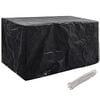vidaXL Garden Furniture Cover | Black | Polyethylene | 180 x 70 x 90 cm