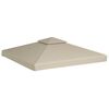 vidaXL Gazebo Cover Canopy Replacement 310 g / m&sup2; Beige 3 x 3 m