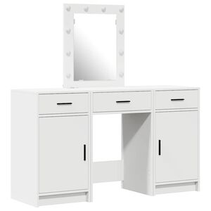 vidaXL Dressing Table with Door White 50 x 41 x 135 cm Engineered Wood