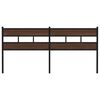 vidaXL Replace Headboard Brown Oak 200 cm Steel and Engineered Wood