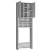 vidaXL Washing Machine Cabinet Grey Sonoma 64x25.5x190 cm