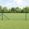 vidaXL Fence Post Green 50 x 0.6 m (12 x 12 mm mesh) Steel and PVC